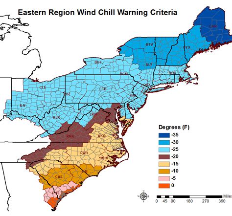 wind chill warning criteria